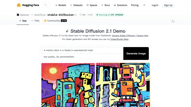 Hugging Face Stable Diffusion